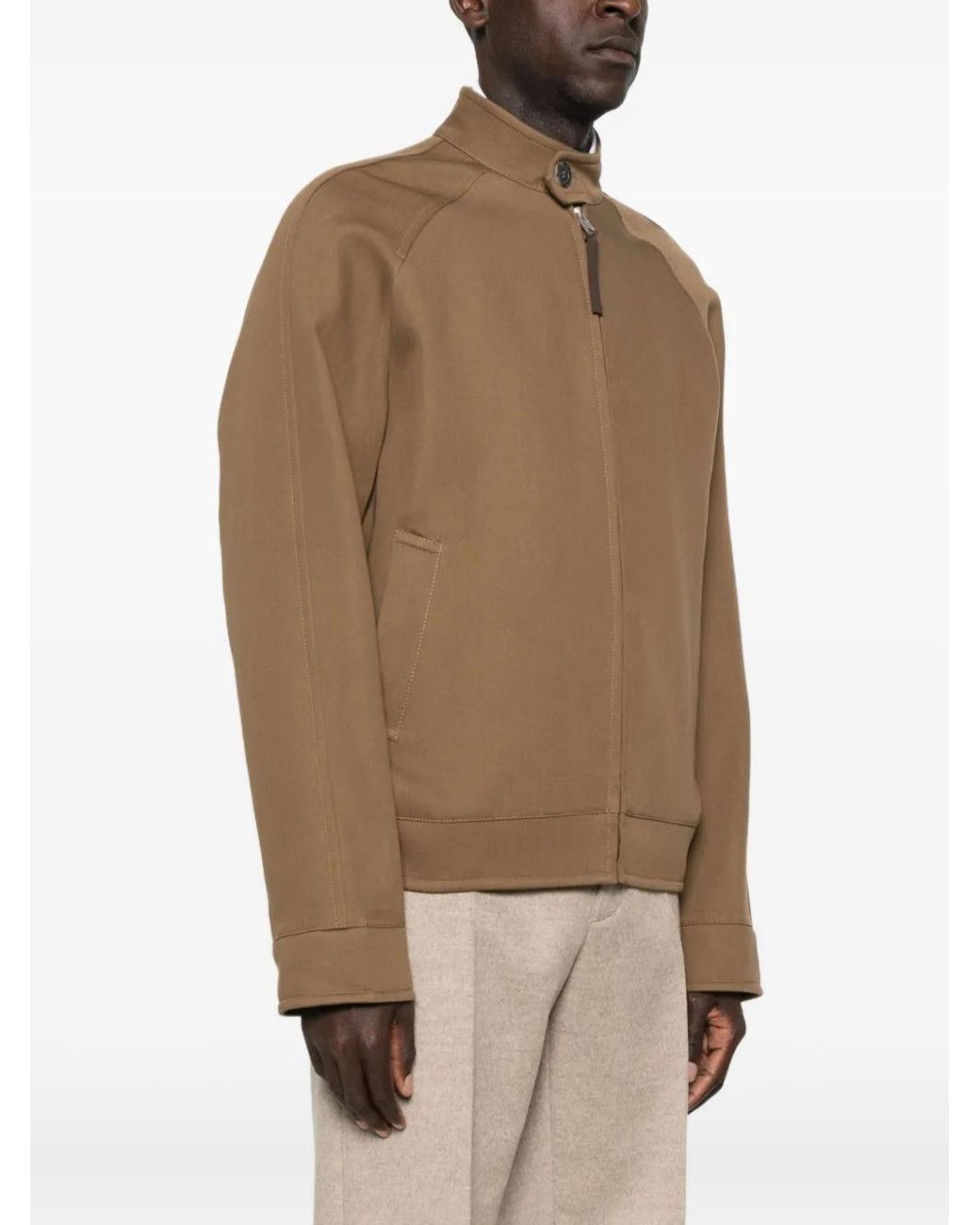 Moschino Natural Zip-Fastenning Bomber Jacket for men