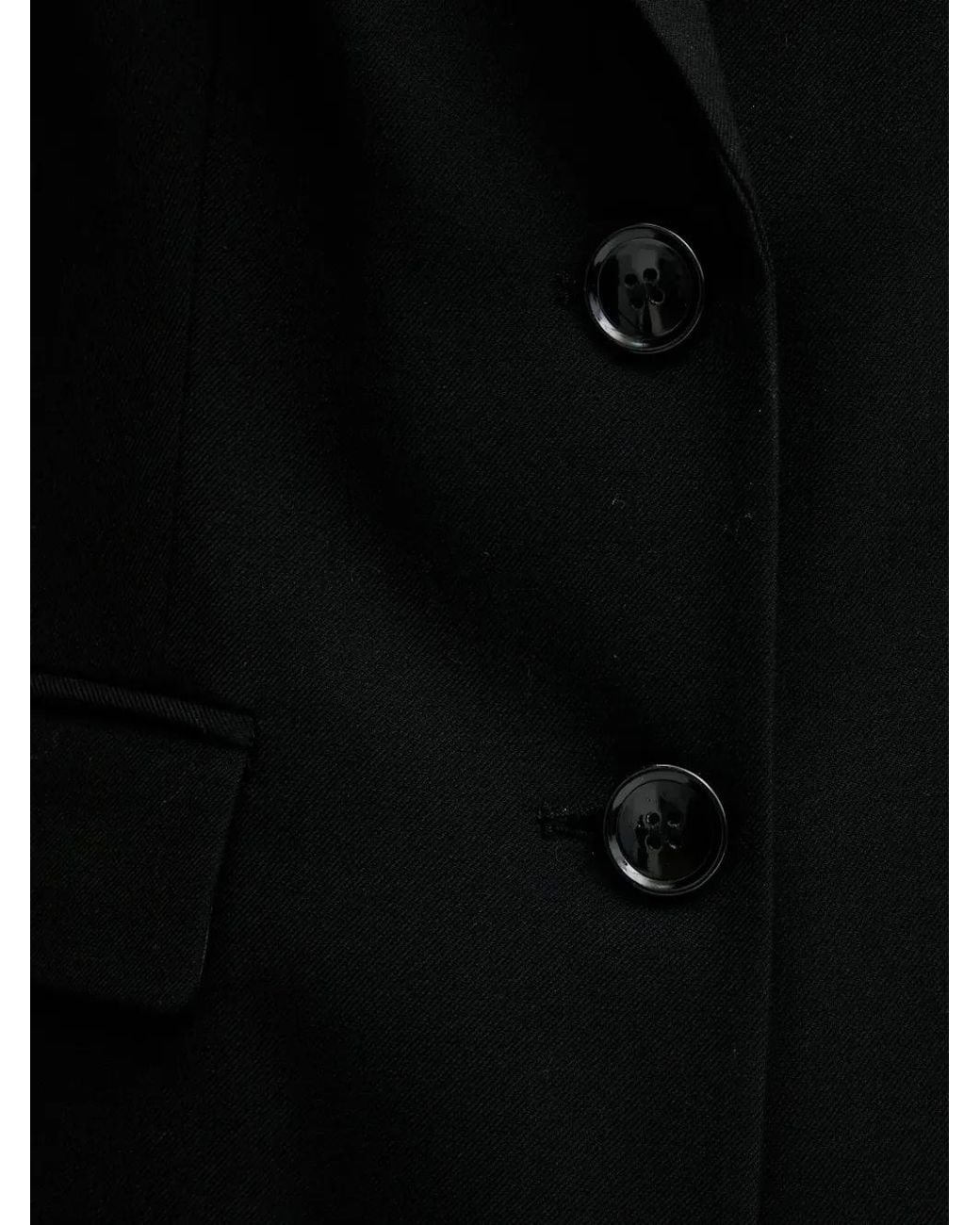 Benetton Black Button-Fastening Blazer