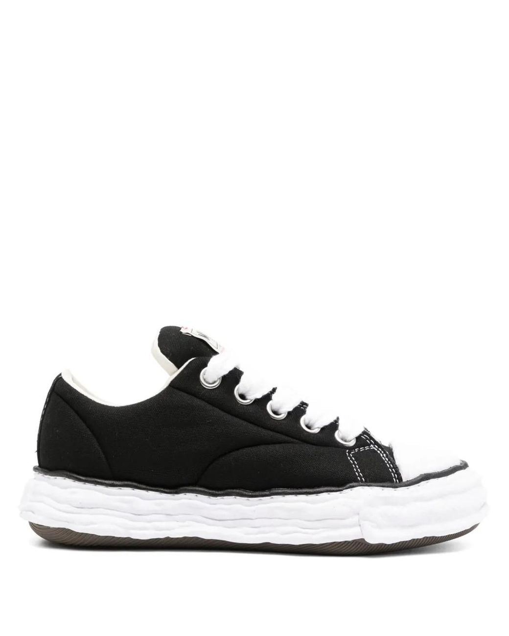 Maison Mihara Yasuhiro Black Peterson 23 Og Sole Padded Canvas Low-Top Sneakers
