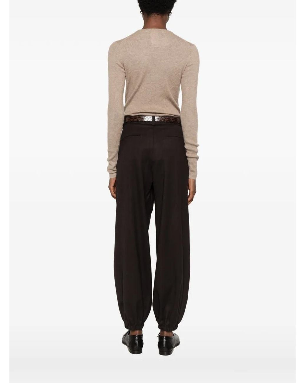 Max Mara Natural Cashmere V-Neck Bodysuit