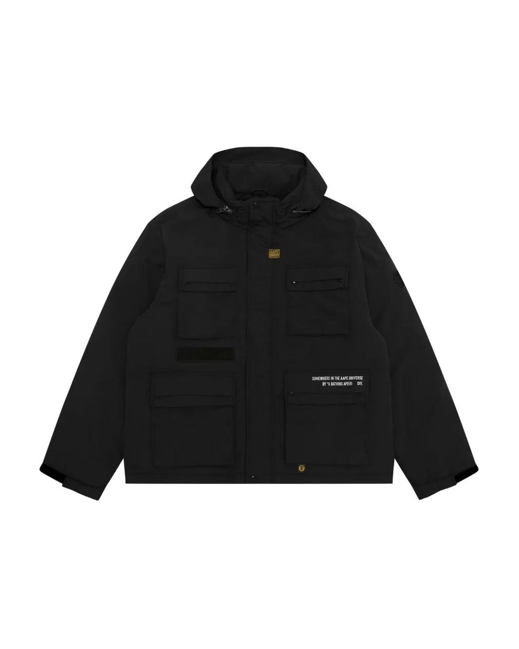 Aape By A Bathing Ape Black Hooded Pocket Jacket for men