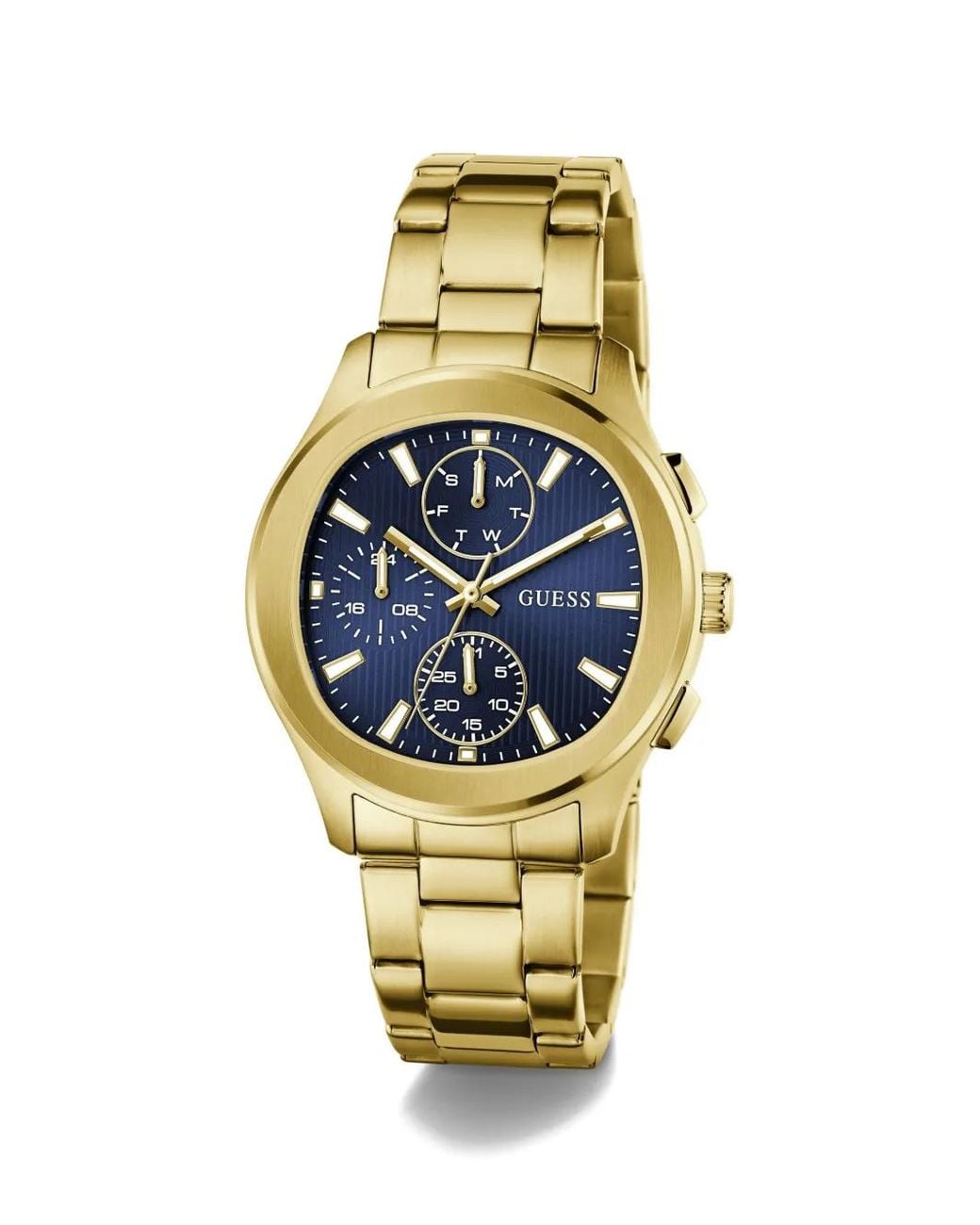 Guess Metallic Palmer Tone Analog Watch for men