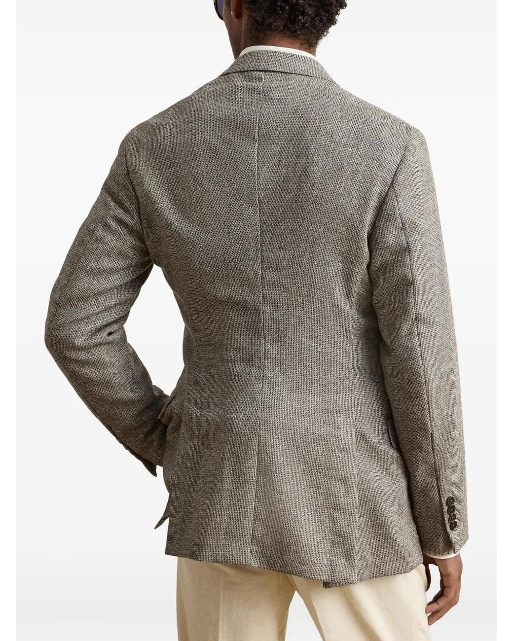 Ralph Lauren Gray Blazer À Simple Boutonnage Had for men