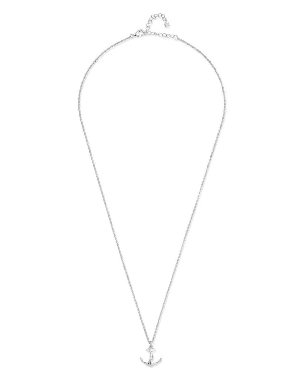 Mateo White Small Anchor Necklace for men