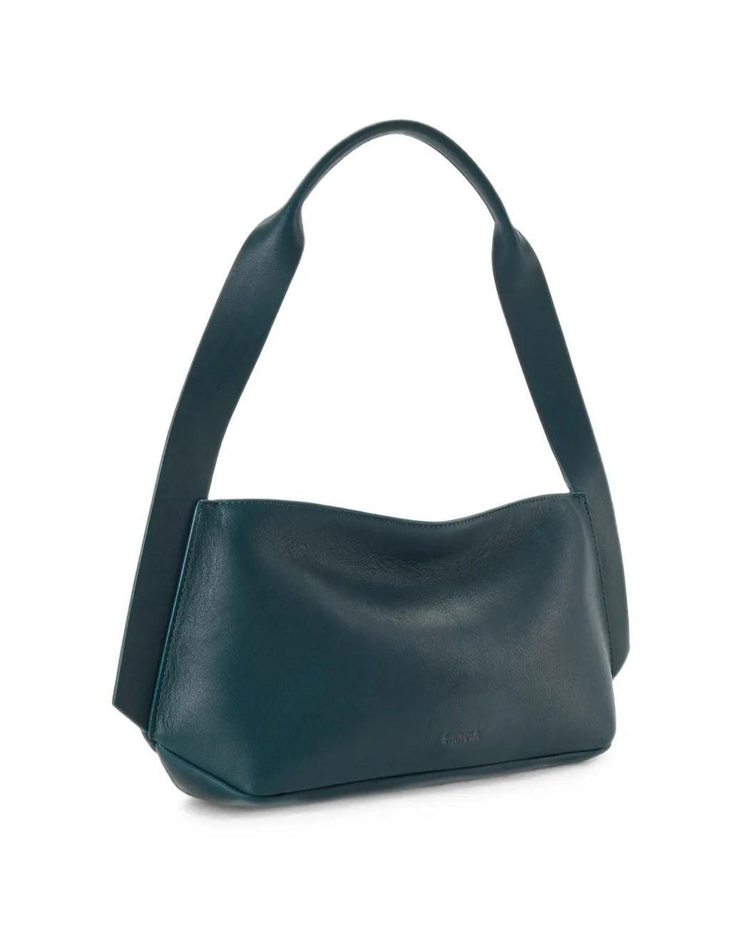 Shinola Blue Small Derby Leather Shoulder Bag