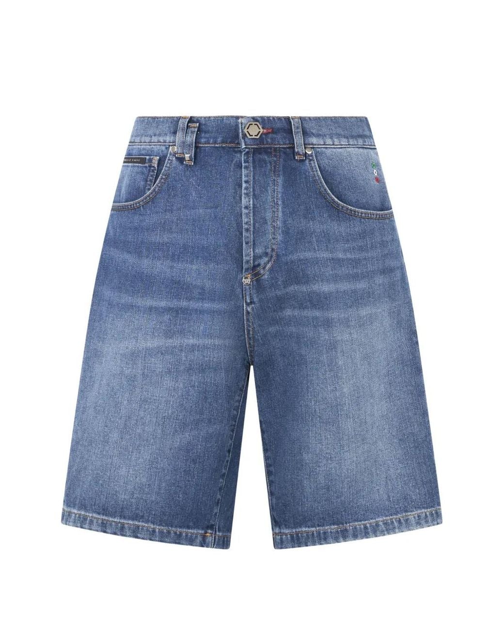Philipp Plein Blue Formentera Fit Shorts Basic for men