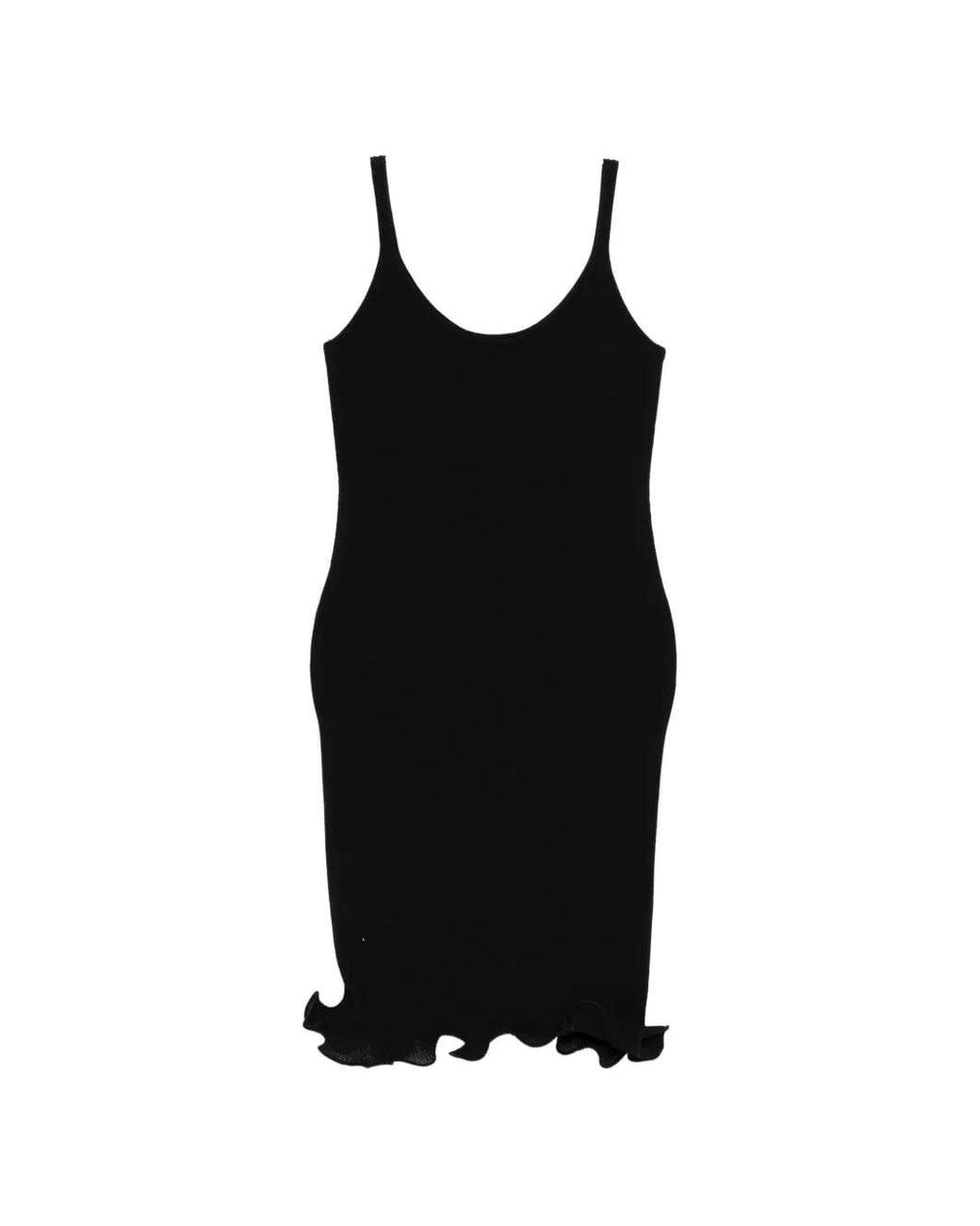 JNBY Black Budding-Hem Mini Dress