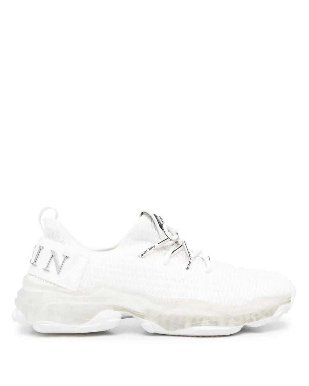 Philipp Plein White Runner Hyper Shock Sneakers