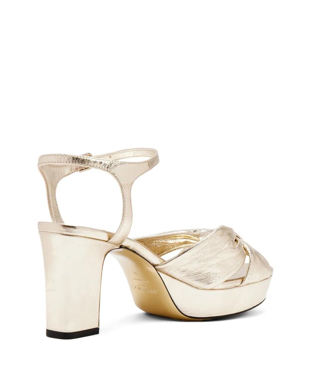 Jimmy Choo Natural 80Mm Heloise Heeled Sandals