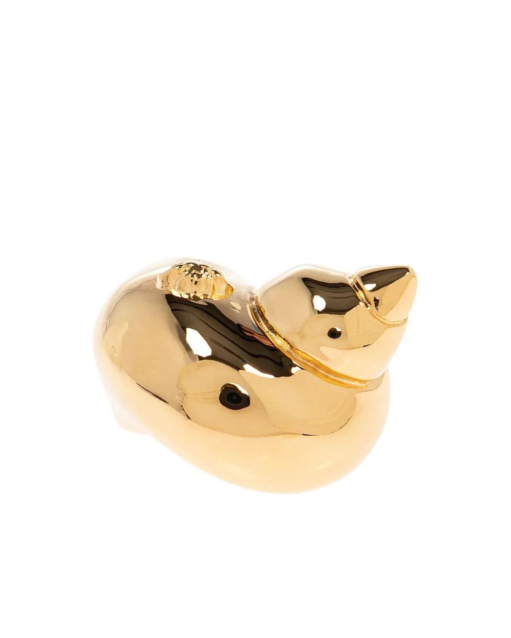 Versace Metallic Ring Mit Muschelmotiv