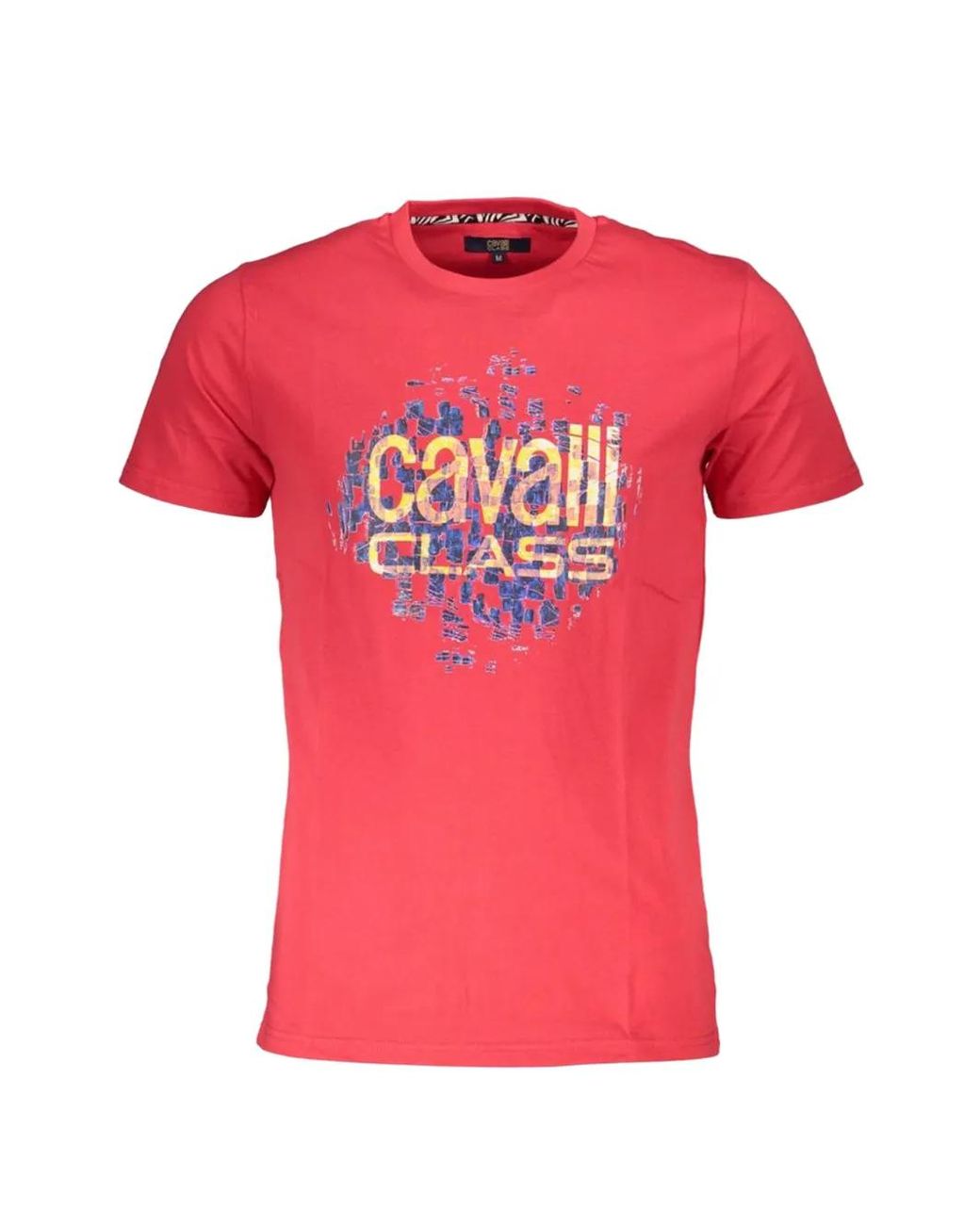 Roberto Cavalli Red T-Shirt À Logo Imprimé for men
