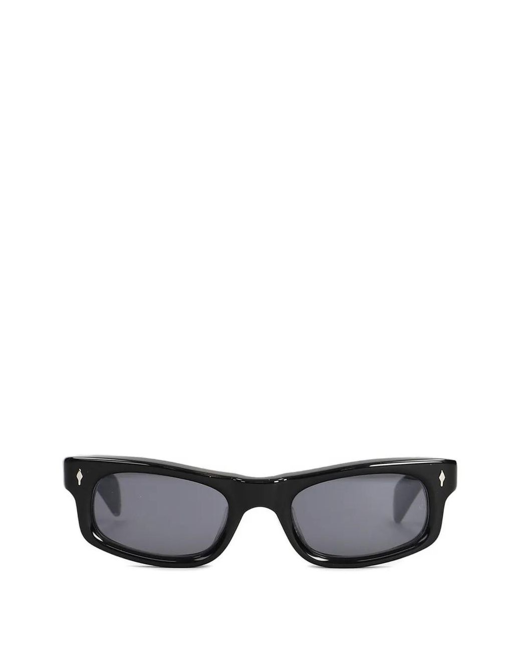 Jacques Marie Mage Black Lunettes De Soleil Initials À Monture Rectangulaire