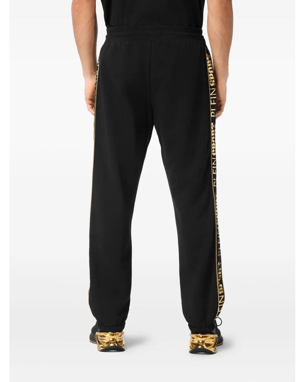 Philipp Plein Laminated Trainingsbroek in het Black voor heren