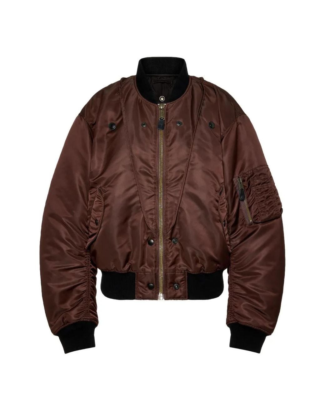 Maison Margiela Brown Reversible Bomber Jacket