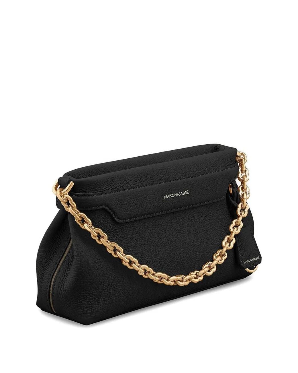 Maison De Sabre Black Sac Porté Épaule The Palais Soirée En Cuir