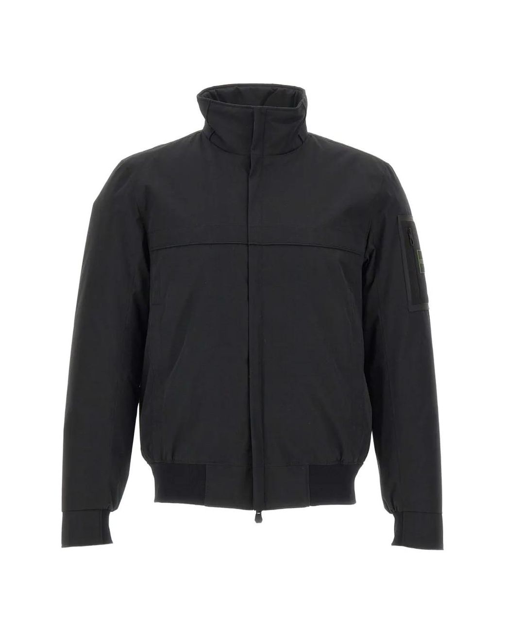 Boss Blue Zip-Up Bomber Jacket for men