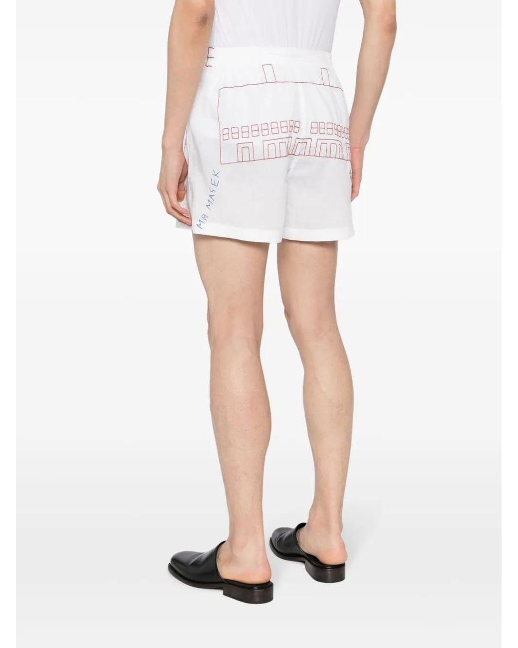 メンズ Bode Familial Hall ショートパンツ White