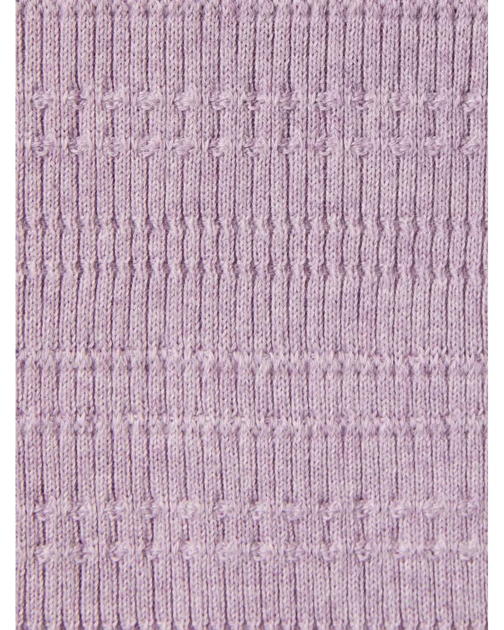 LaDoubleJ Purple Picket Polo Top