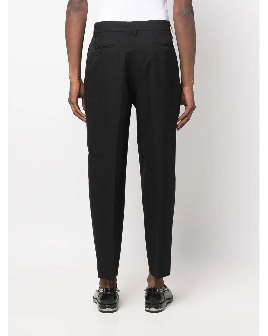 Saint Laurent Wollen Broek in het Black voor heren