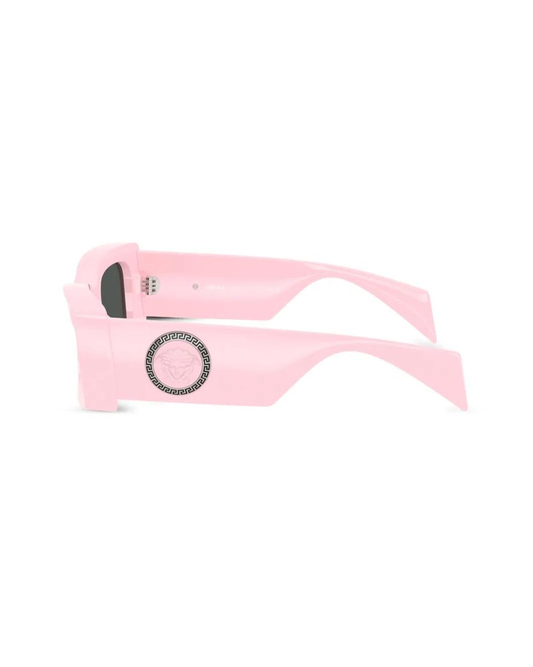 Versace Pink Medusa-Plaque Rectangular-Frame Sunglasses