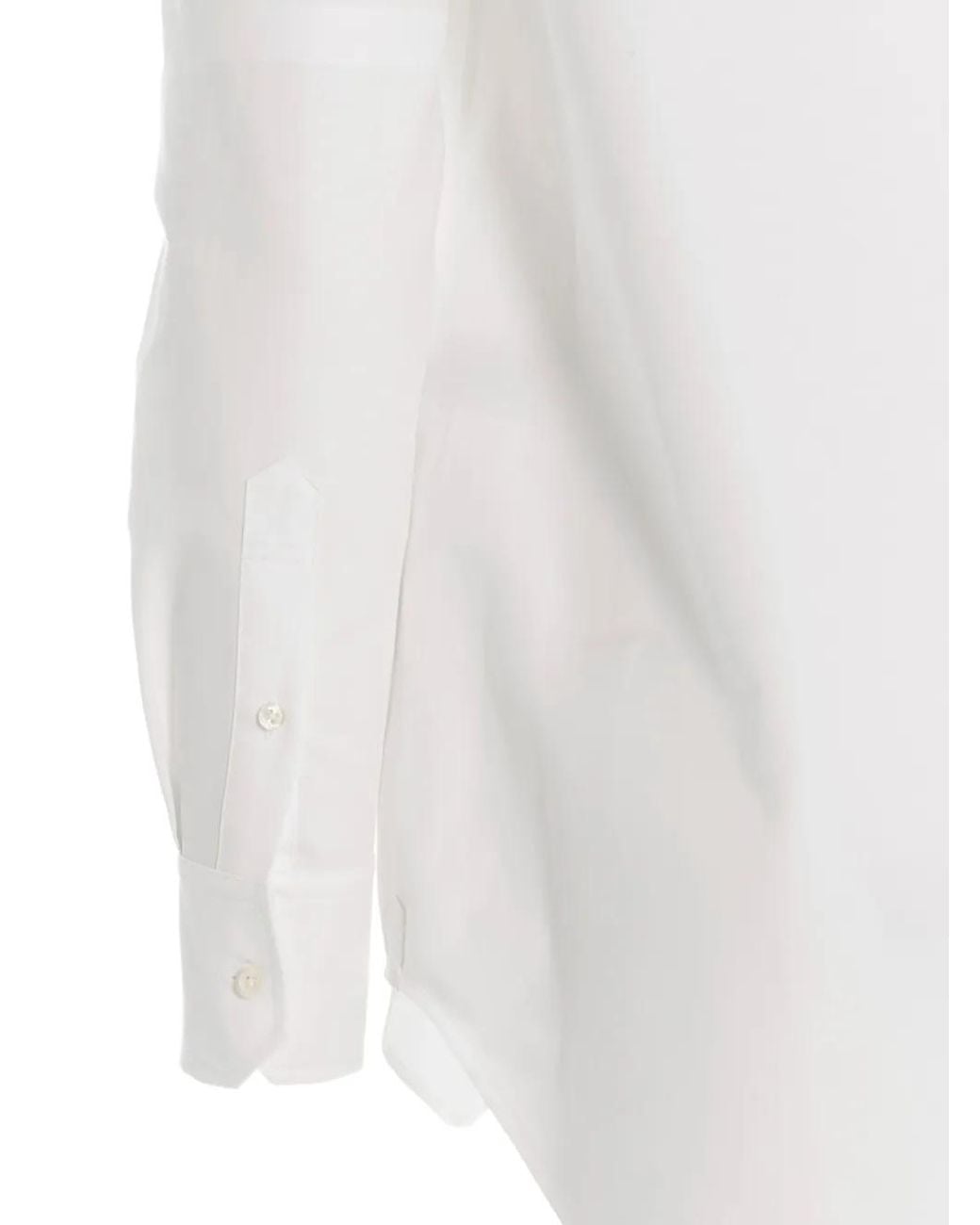 Thom Browne White Oxford 4-Bar Bow-Tie Blouson