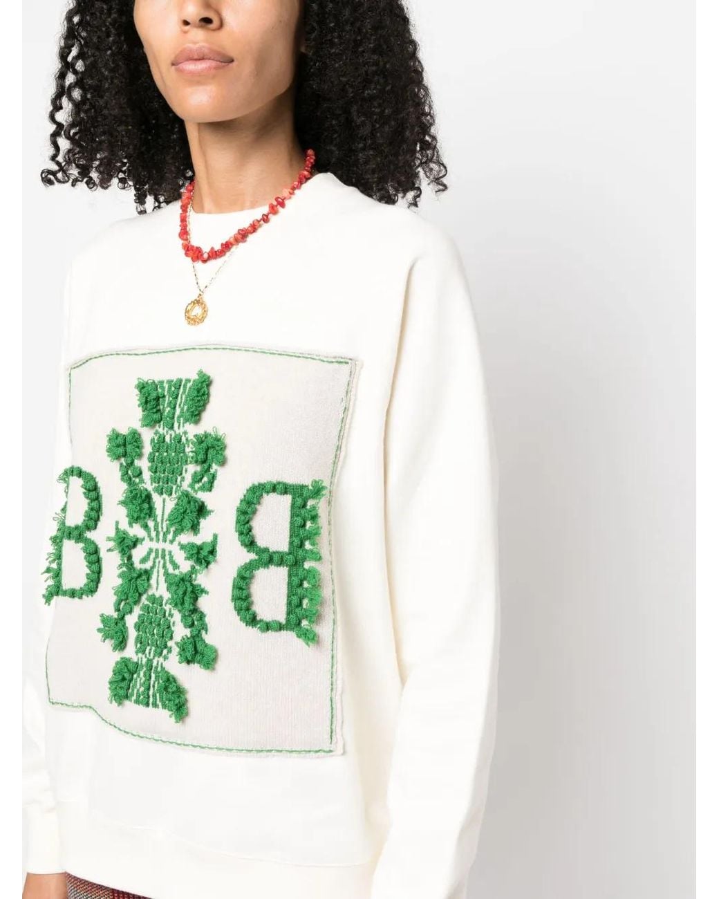 Barrie Green Sweatshirt Mit B-Logo