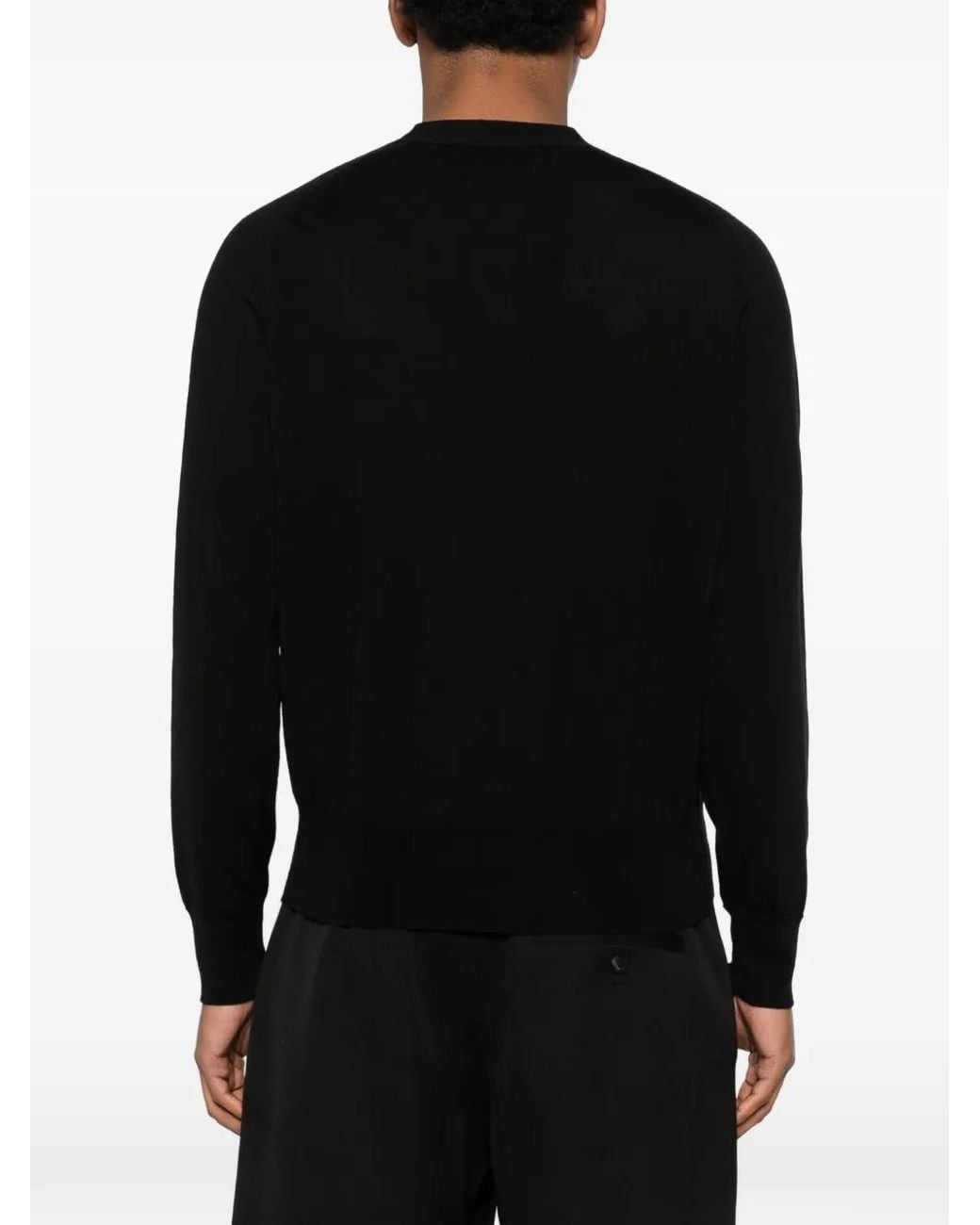 AMI Black Ami De Coeur Cardigan for men