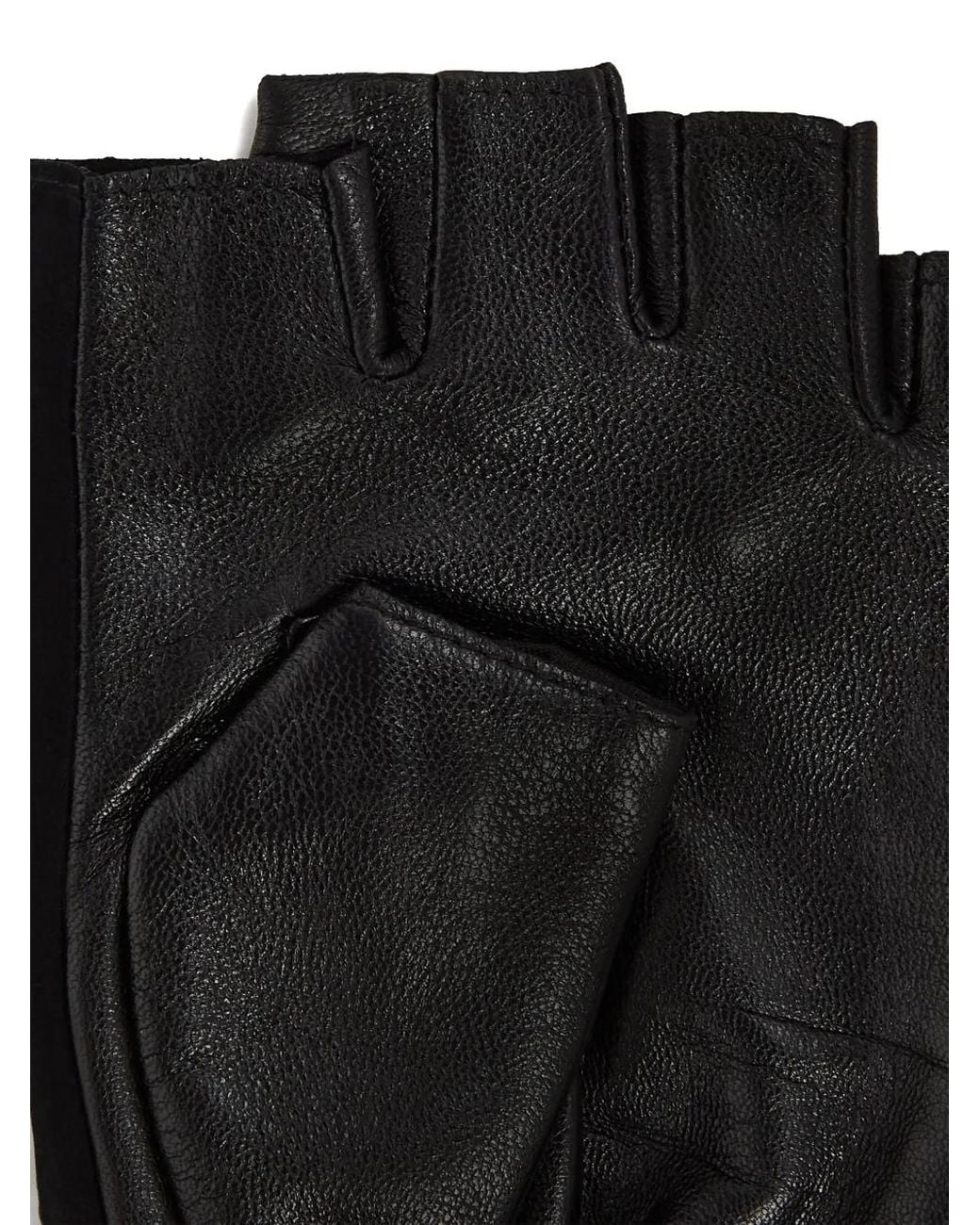 Karl Lagerfeld Black Fingerless Gloves