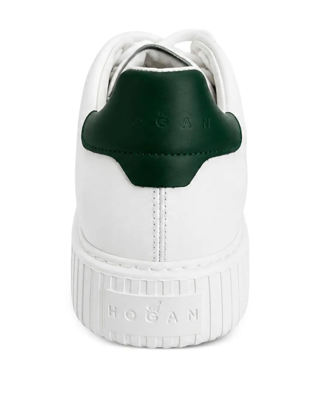 Hogan White Perforated-Logo Sneakers for men