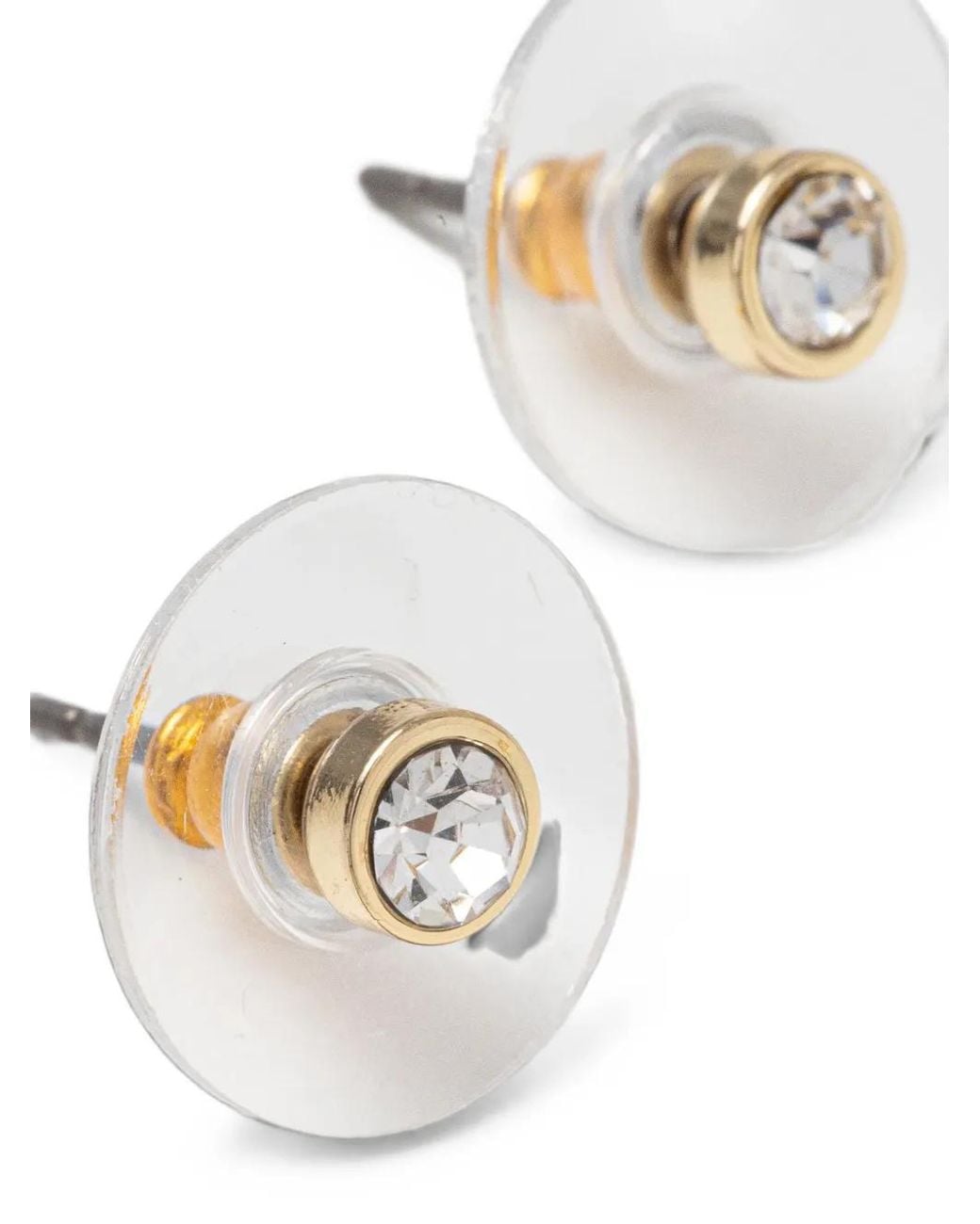 DKNY White Crystal-Embellished Earrings And Necklace Set