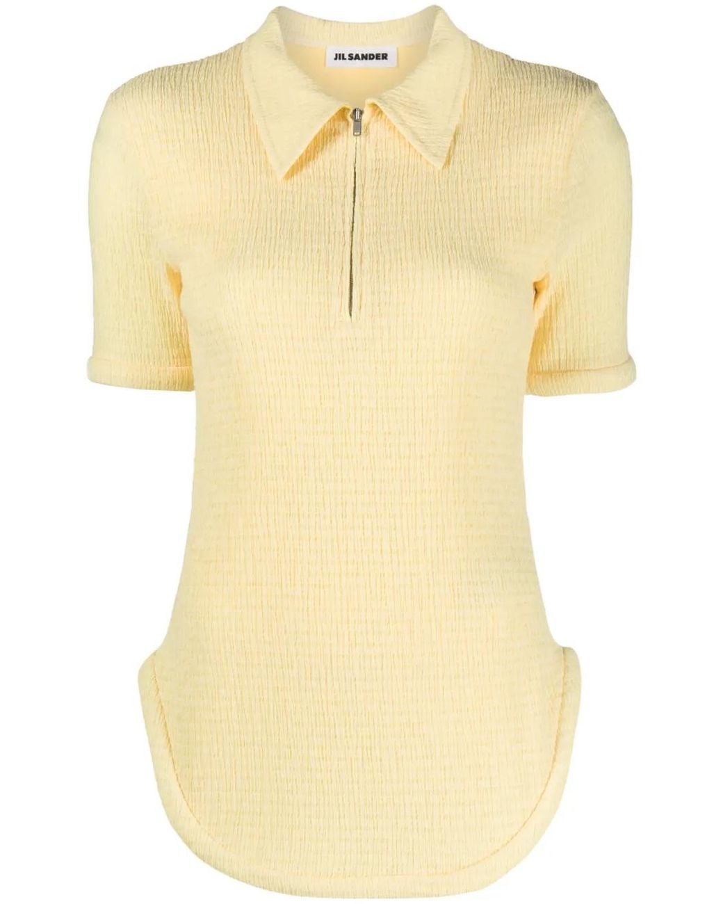Jil Sander Yellow Polo Shirts