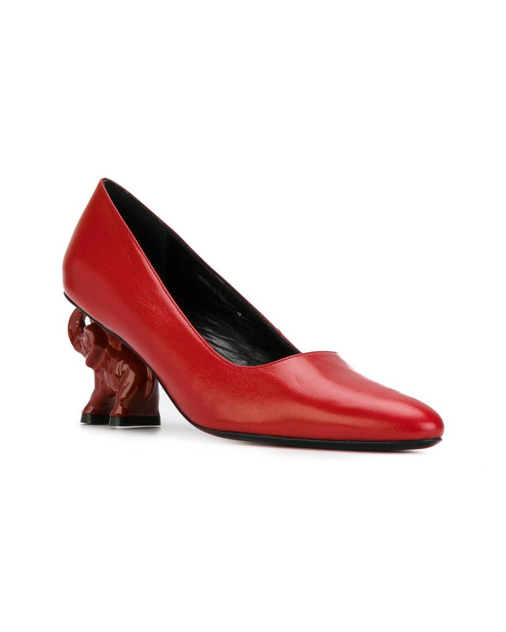Dorateymur Elephant Heel Pumps in Red Lyst