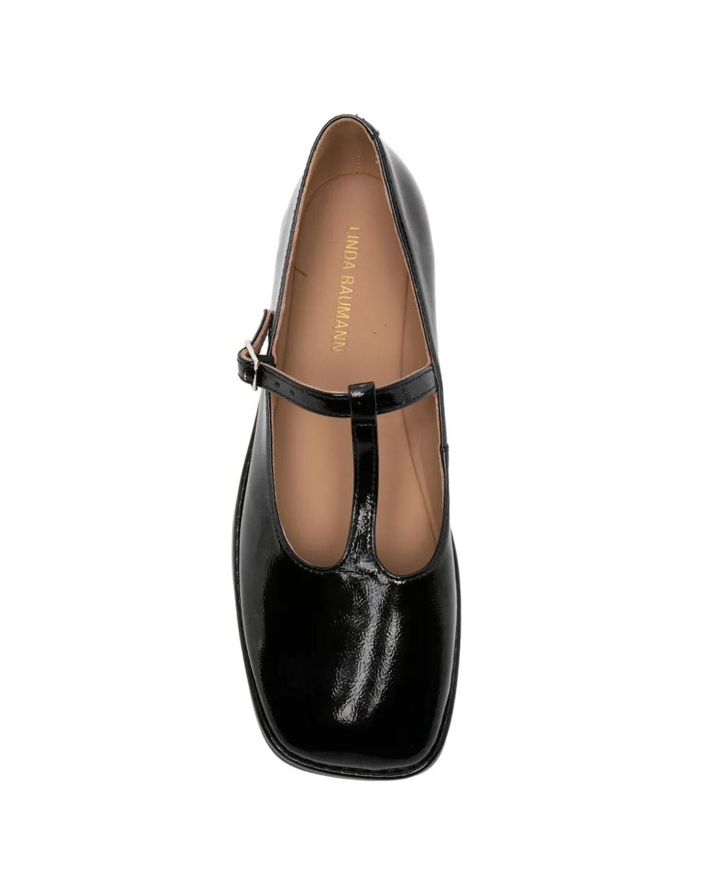 Linda Baumann Black T-Bar Pumps