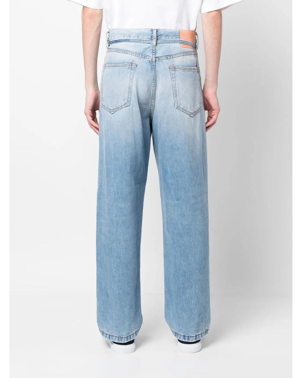 Acne Straight Jeans in het Blue