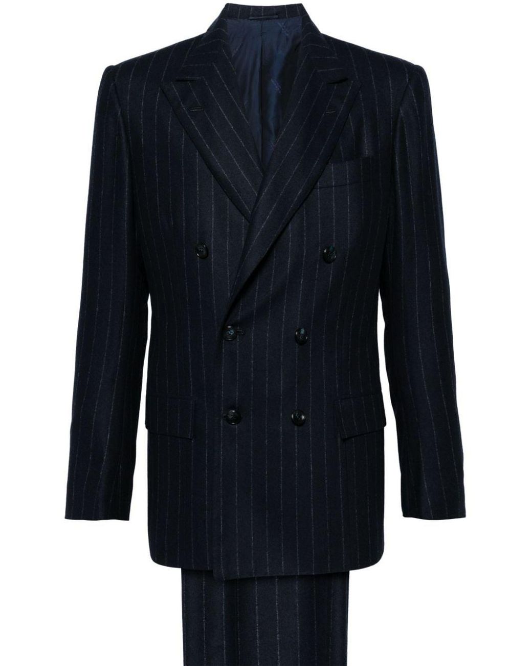 【送料&関税込】Kiton Blue Striped Silk Single-breasted Blaz Kiton Men's Cashmere-Silk Blazer | Neiman Marcus