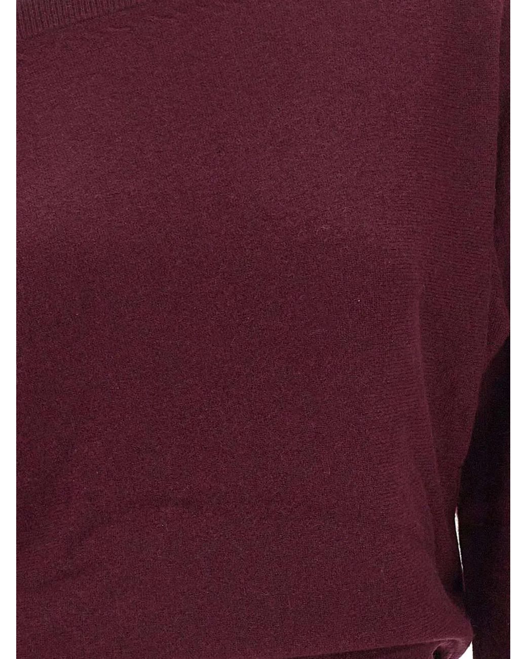 Marella Red Boat-Neck Sweater