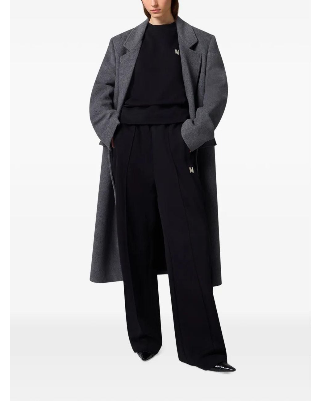 MSGM Black Logo-Patch Sweatshirt