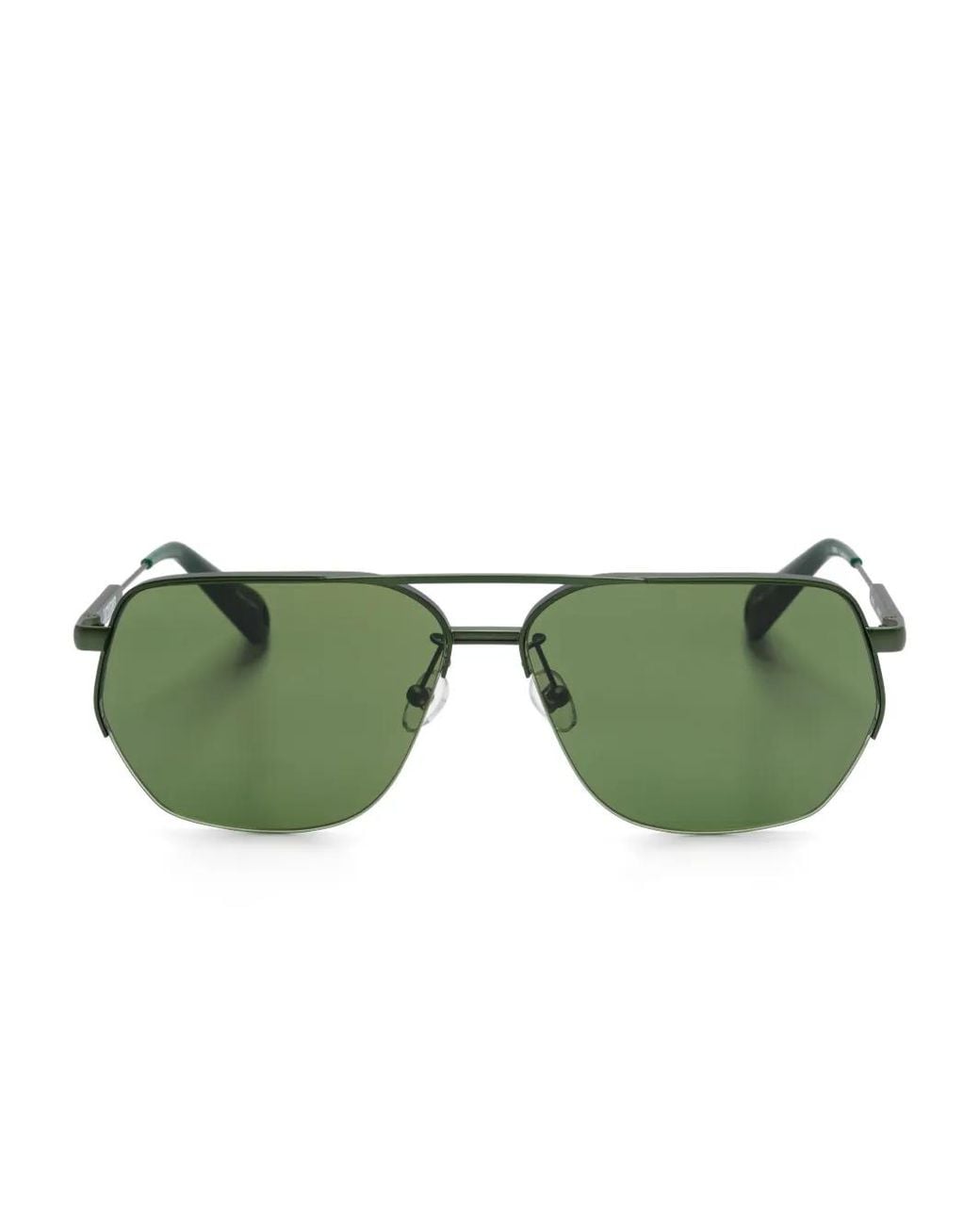 Jacquemus Green X Linda Farrow Navigator-Frame Sunglasses