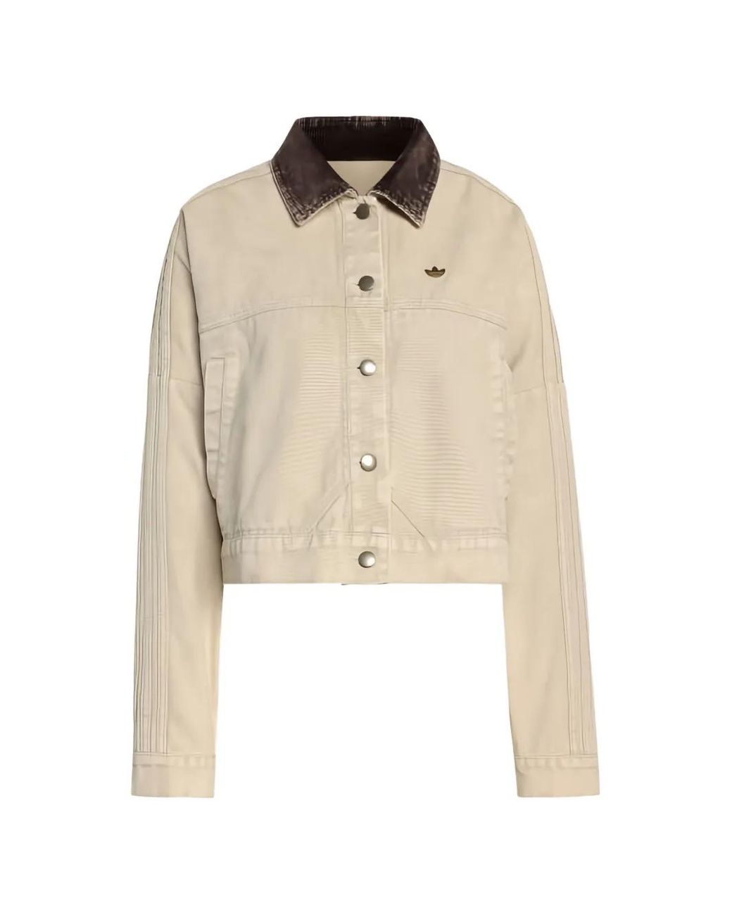 Adidas Natural Corduroy Collar Jacket