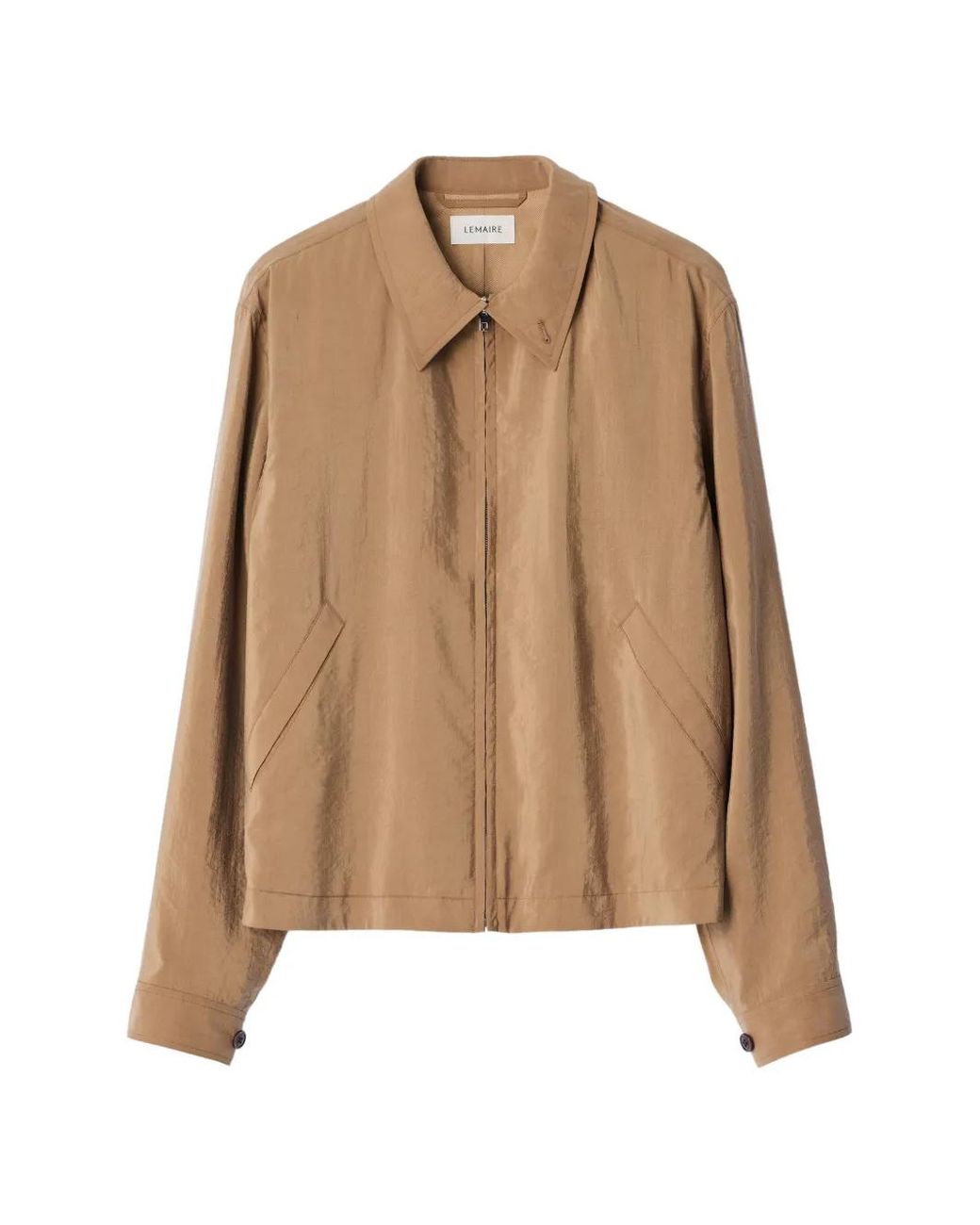 Lemaire Natural Crinkled-Texture Zipped Jacket for men