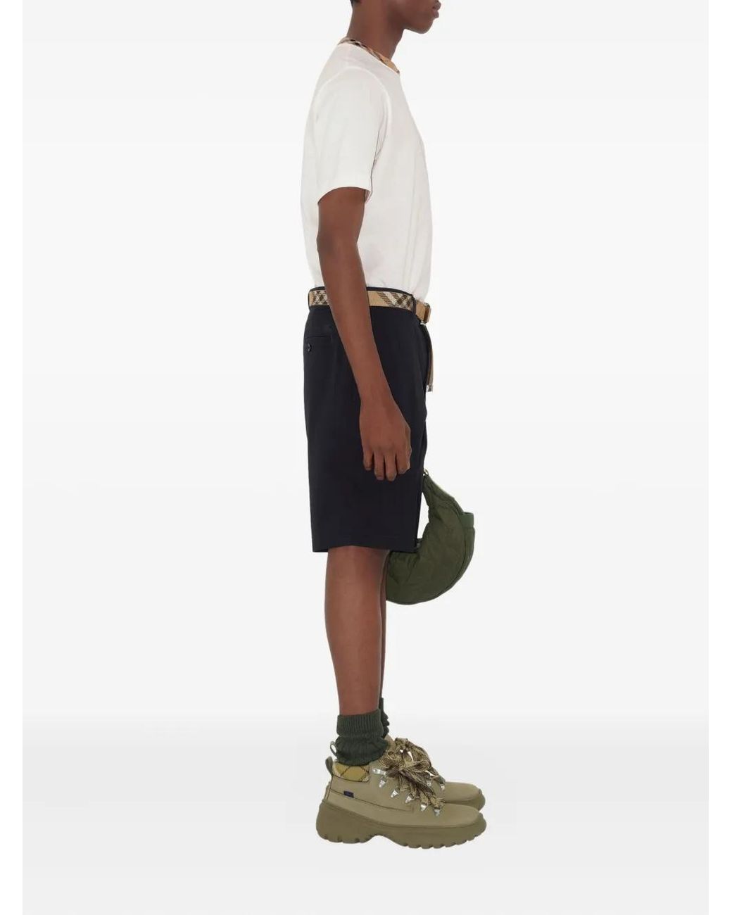 Burberry Black Cotton Shorts for men
