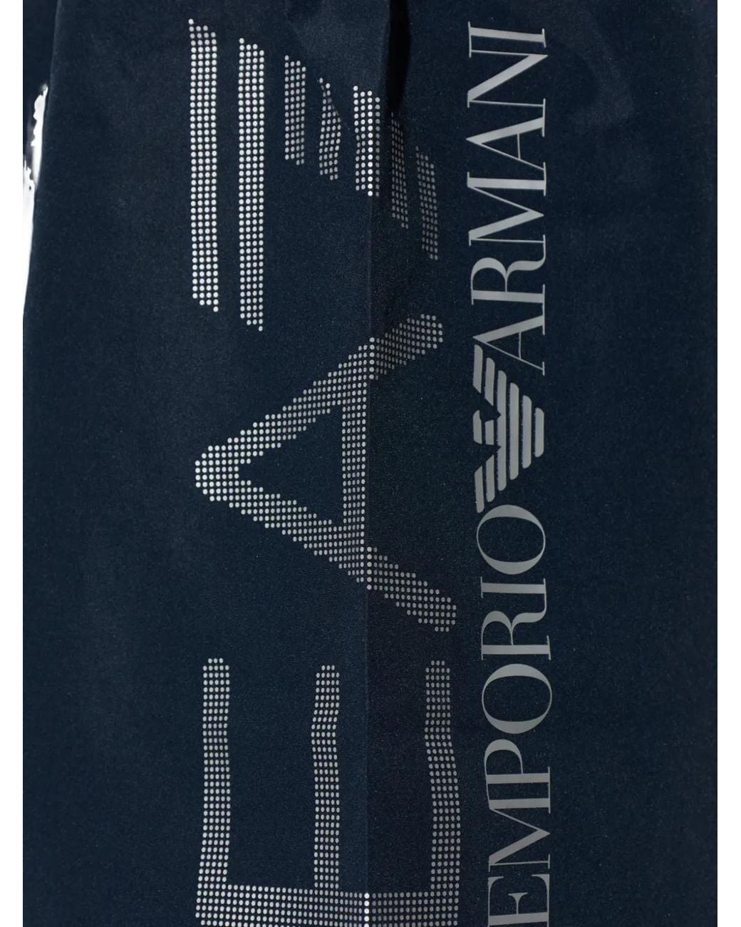 EA7 Blue Logo-Print Swim Shorts for men