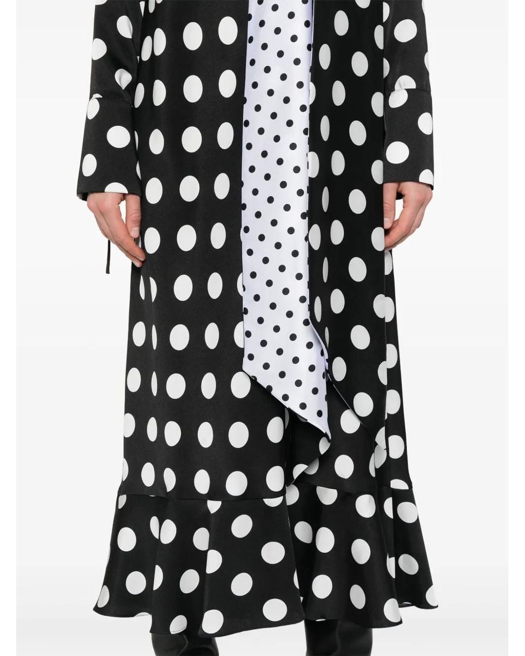 Parlor White Polka-Dot Maxi Dress
