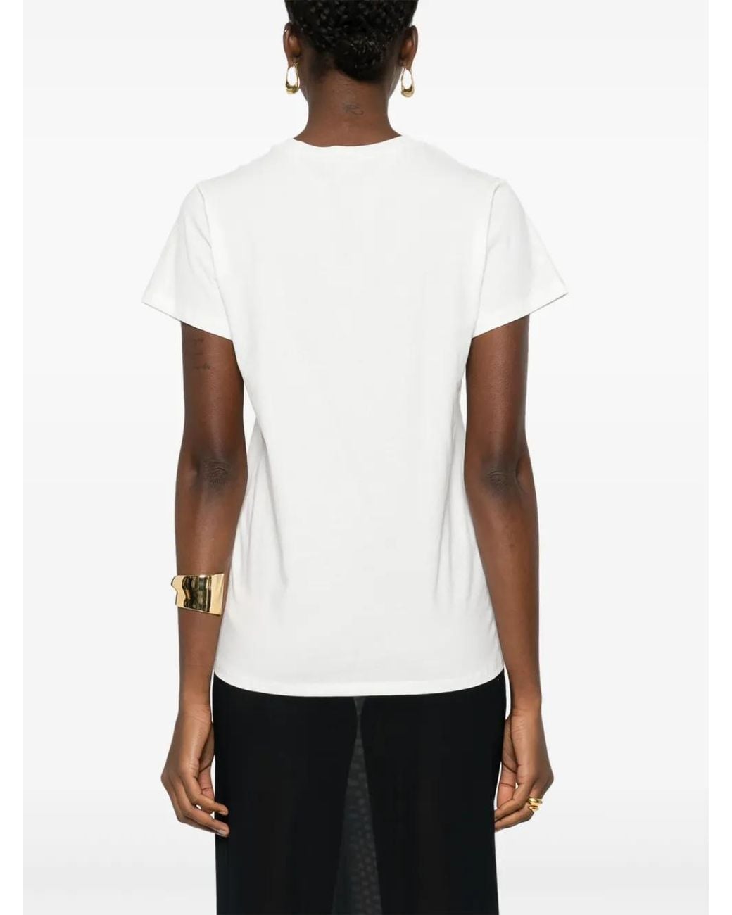 Baserange White Crew-Neck T-Shirt