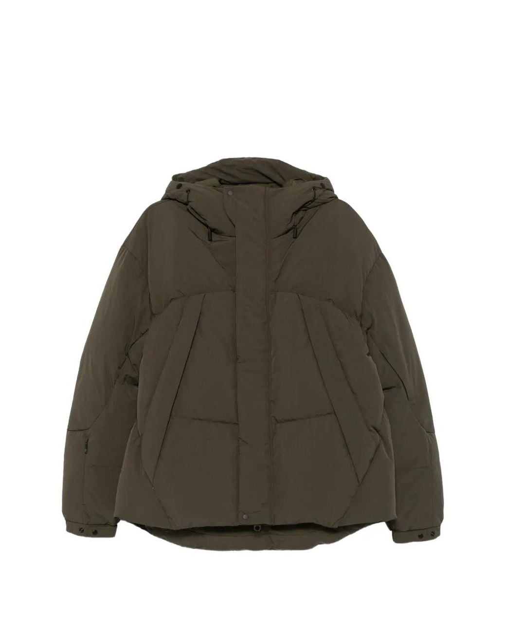 JG1 Green Hooded Puffer Jacket for men