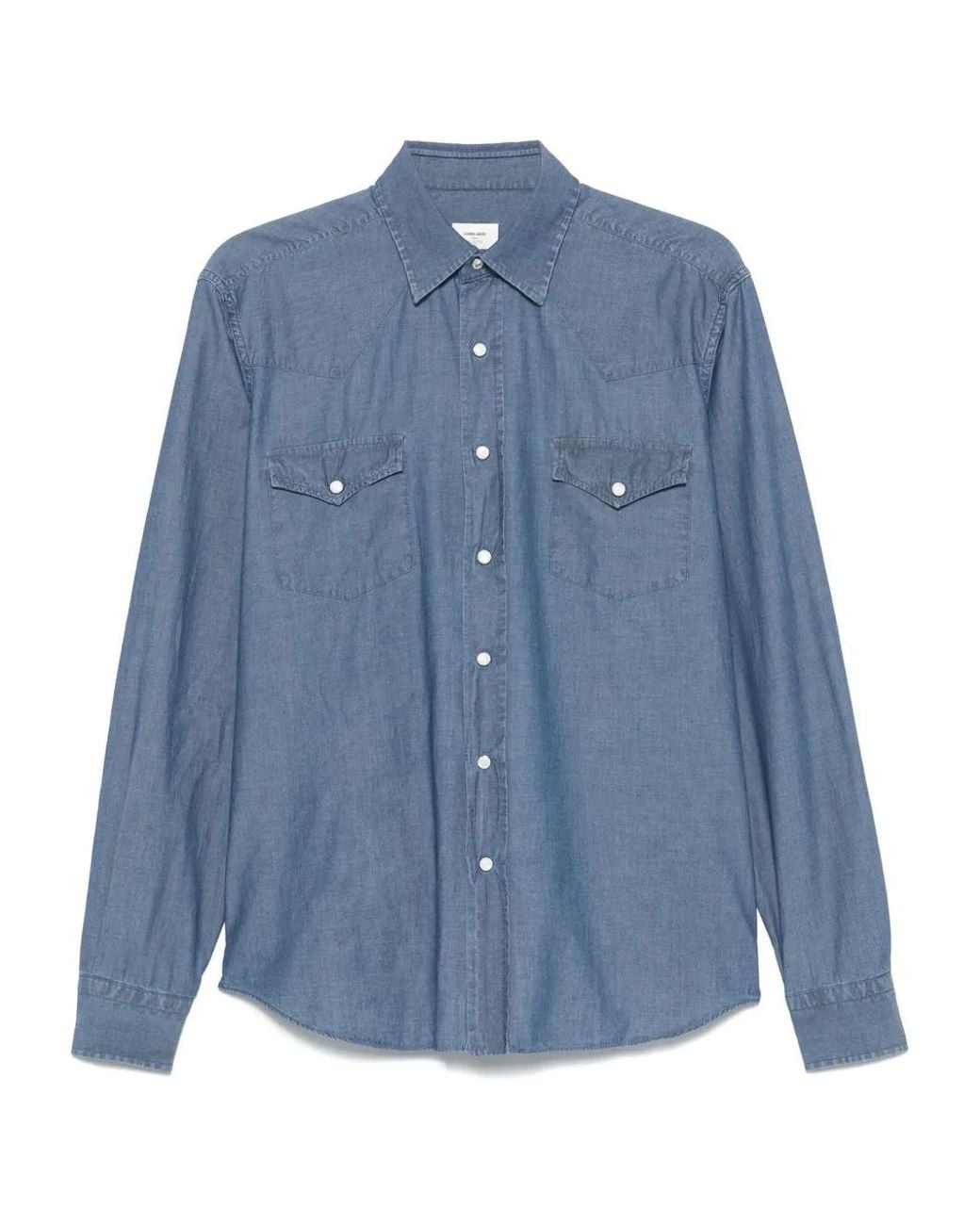 Alessandro Gherardi Blue Denim Shirt for men