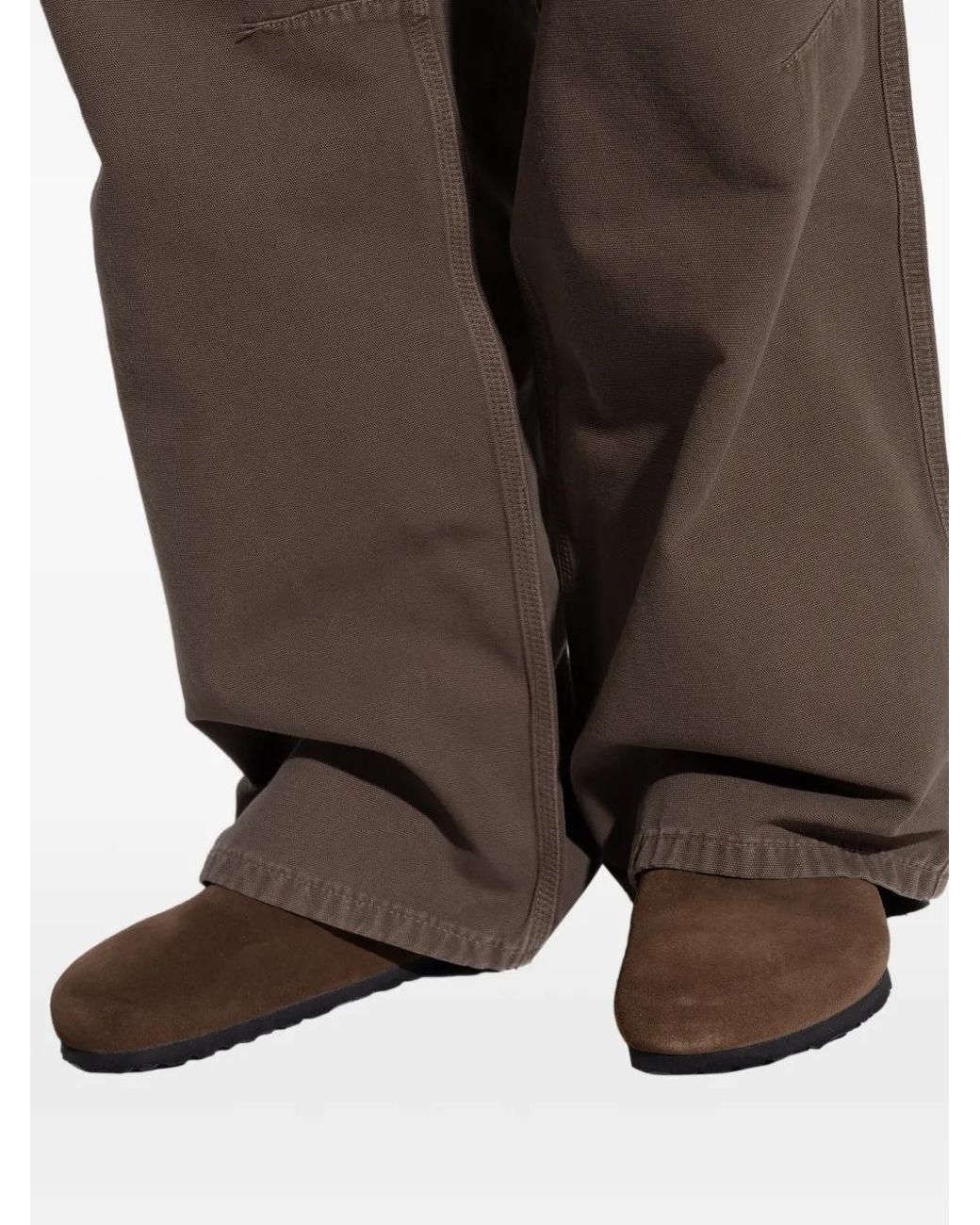Birkenstock Brown Boston Clogs for men