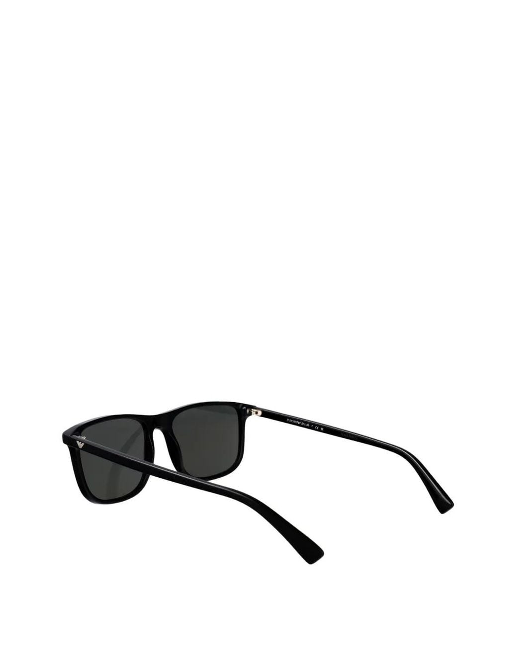 Emporio Armani Black Rectangle-Frame Sunglasses for men