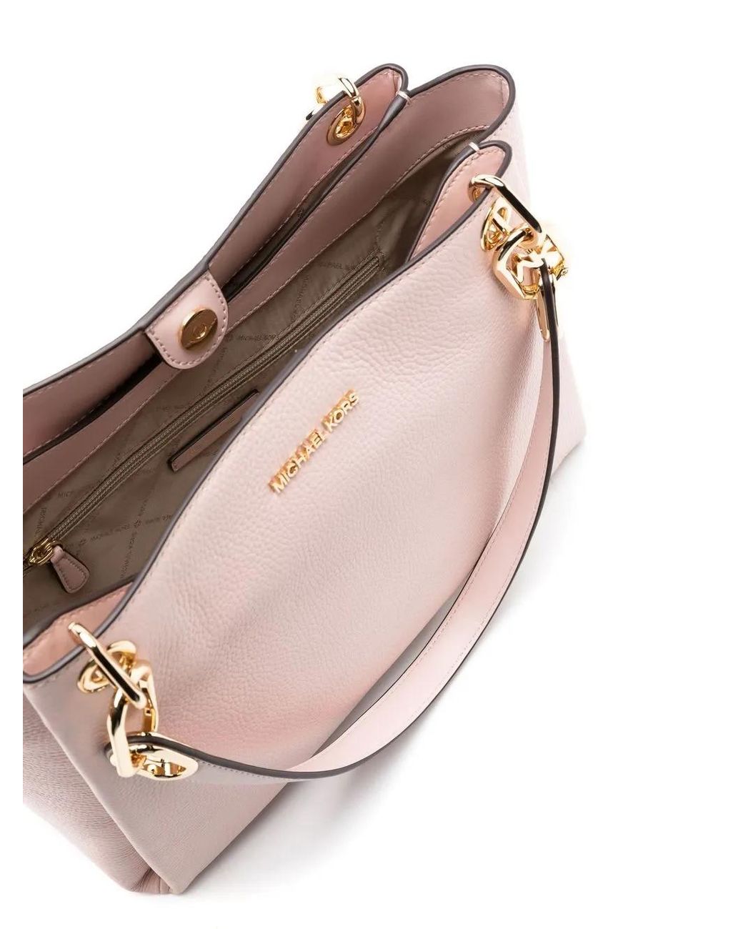 MICHAEL Michael Kors Pink Large Trisha Leather Shoulder Bag