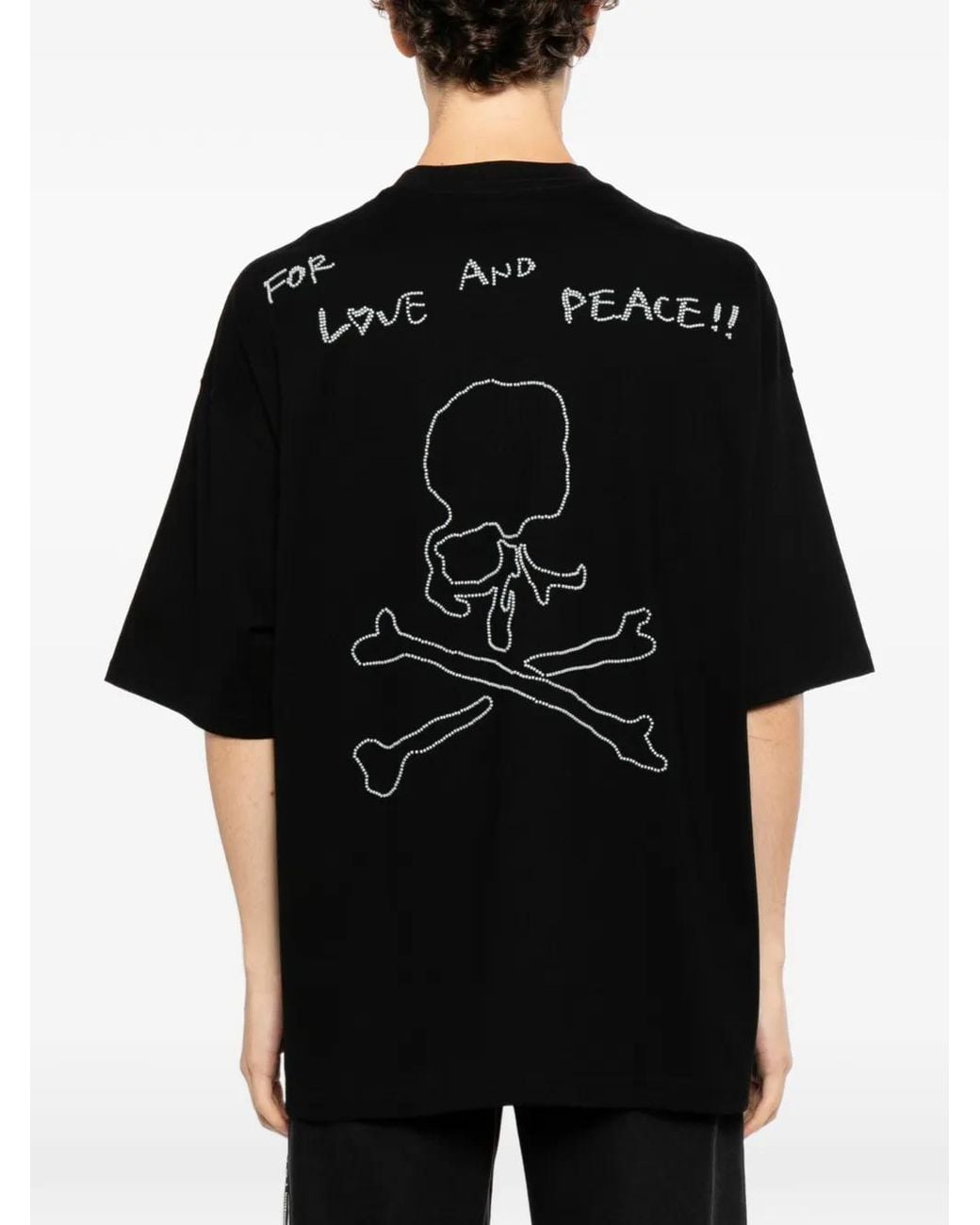MASTERMIND WORLD Black T-Shirt À Slogan Imprimé for men